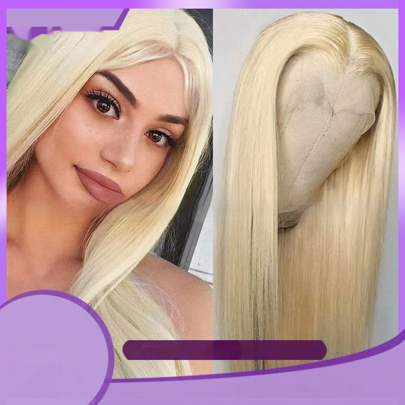 Blond Transparent Lace Full-head Wig