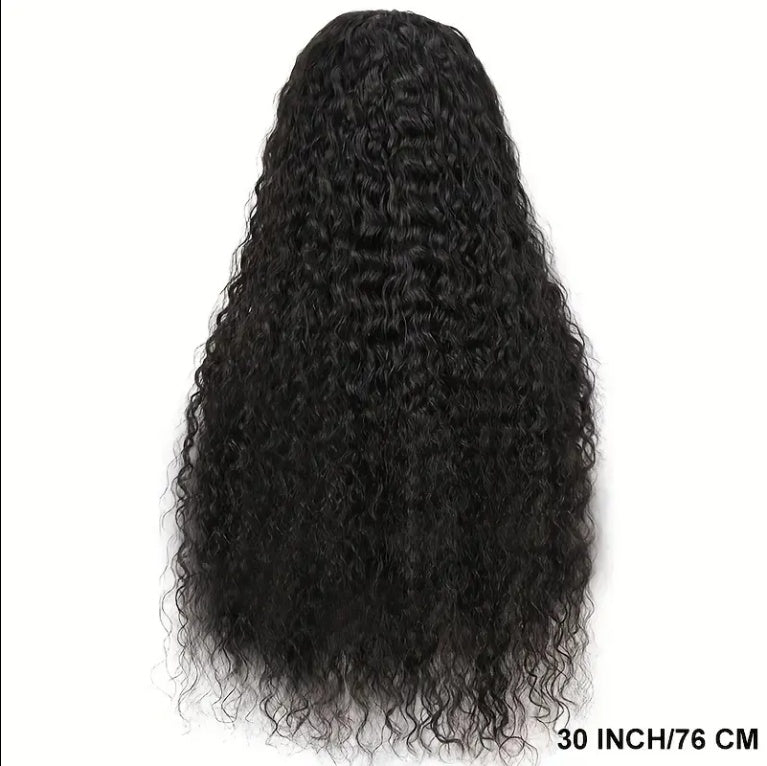 Deep Wave Lace Front Wig Human Hair 180 Density 13x4 HD Lace Front