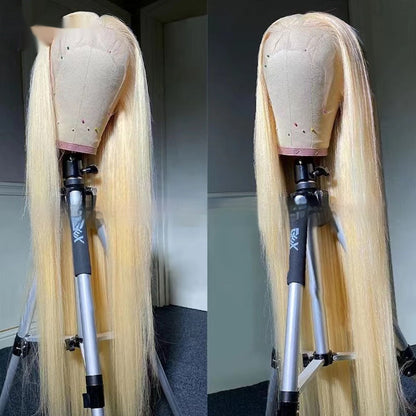 Blond Transparent Lace Full-head Wig